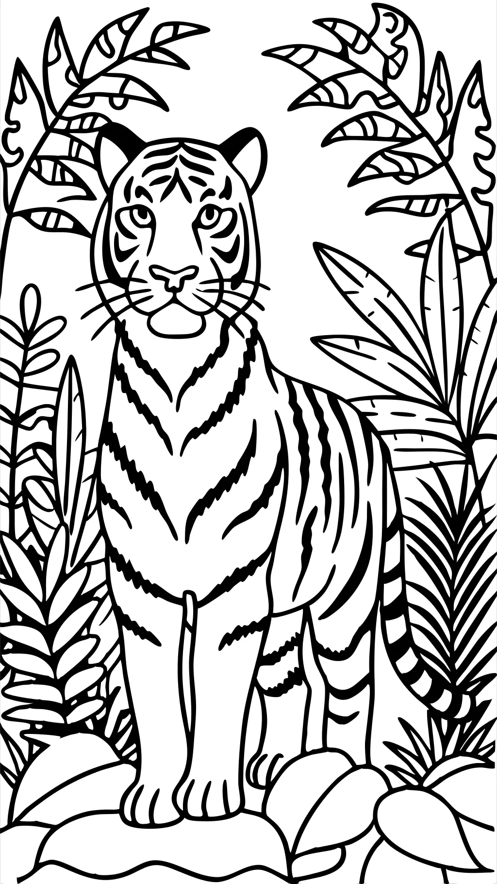 coloring tiger pages